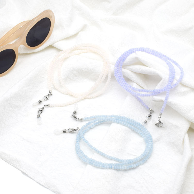Elegant Beaded Eyewear Retainer Chain Bowlift