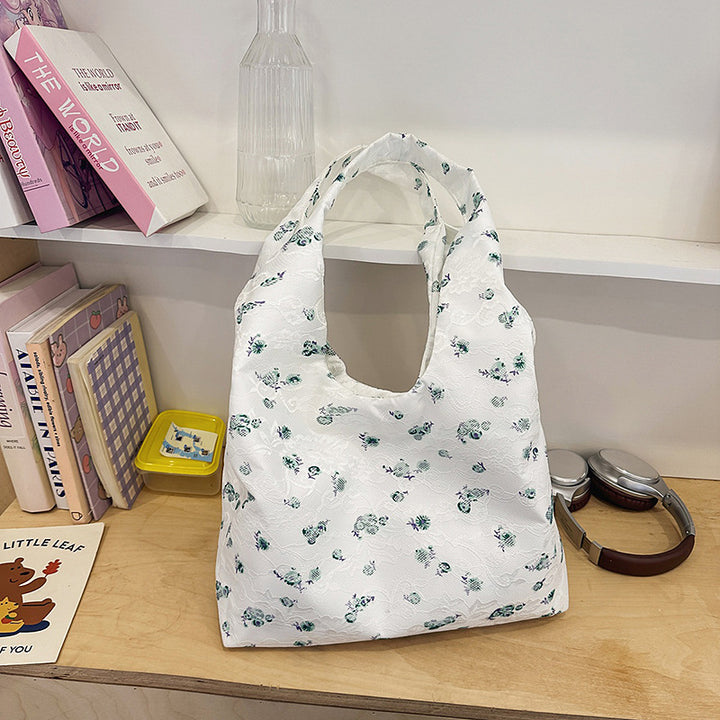 Floral Patterned Everyday Tote Bag Bowlift