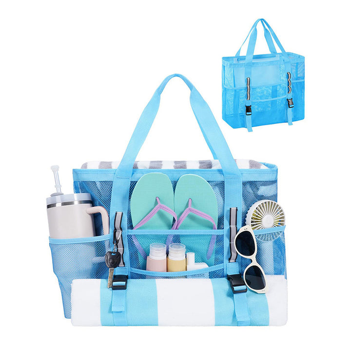 Multifunctional beach bag with mesh design Bowlift