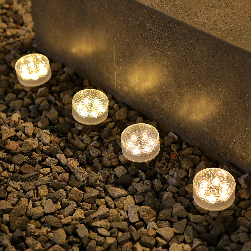Frosted Glass In-Ground Solar Pathway LED Lights Bowlift