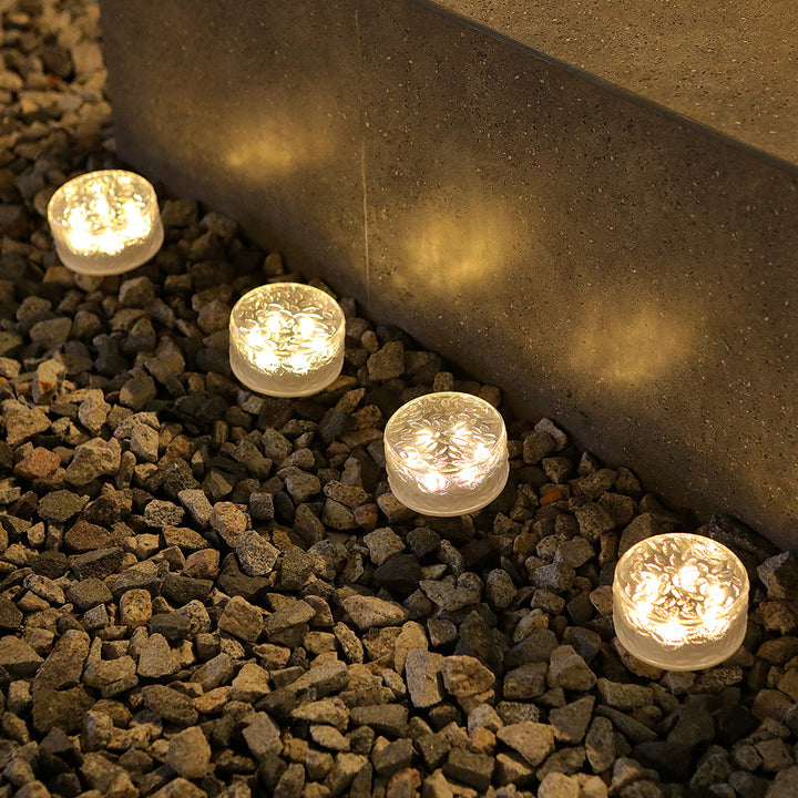 Frosted Glass In-Ground Solar Pathway LED Lights Bowlift