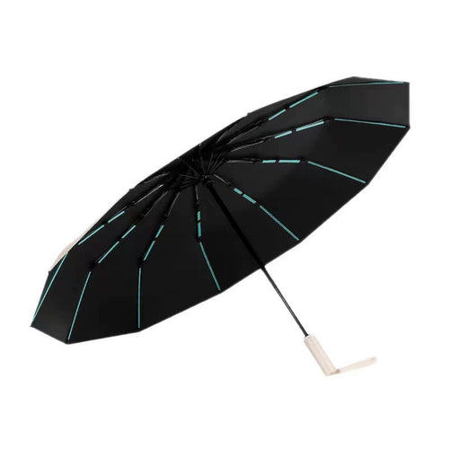 Women's Folding Umbrella with Innovative Wind Protection Mechanism Bowlift