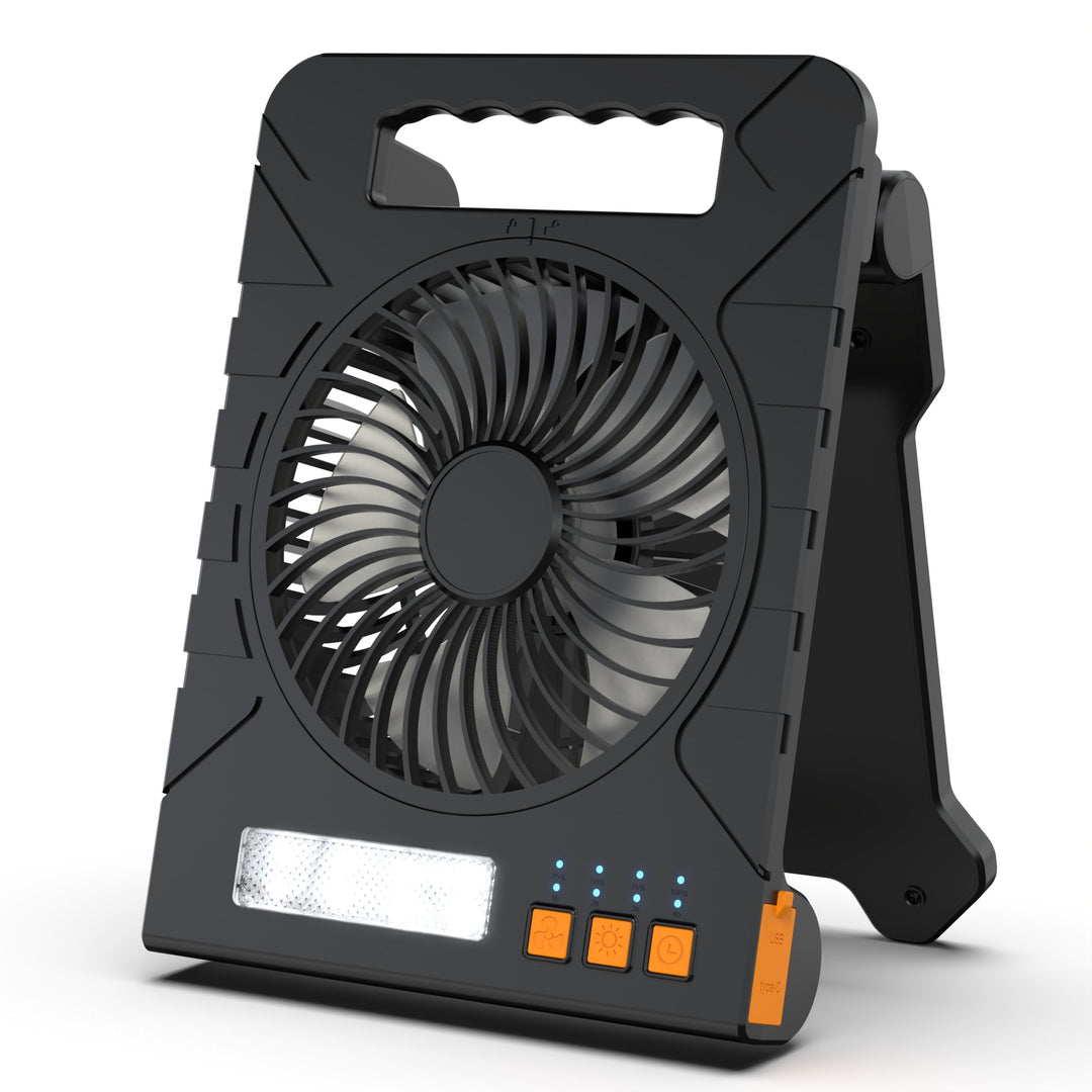 Multi-Function Portable Fan with LED Light Bowlift