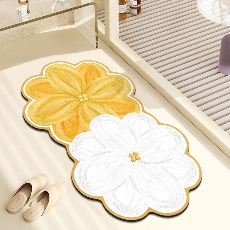 Floral Shaped Area Mat