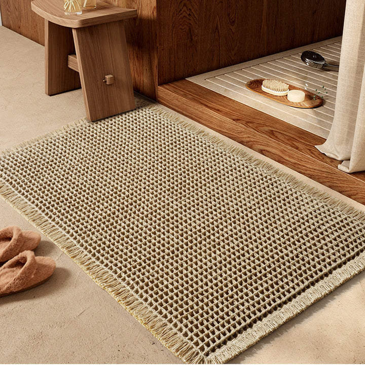 Textured Woven Area Mat Bowlift