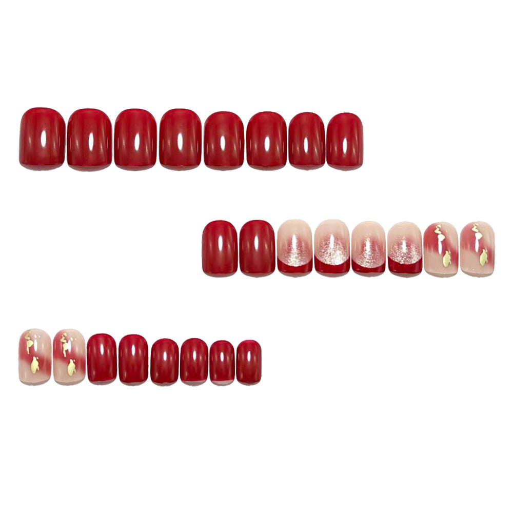 Artificial nails with glamorous glitter accents Bowlift
