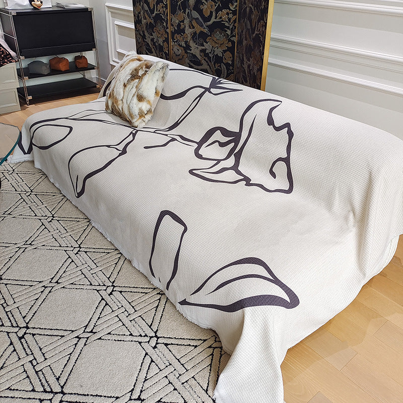 Textured Woven Throw Blanket