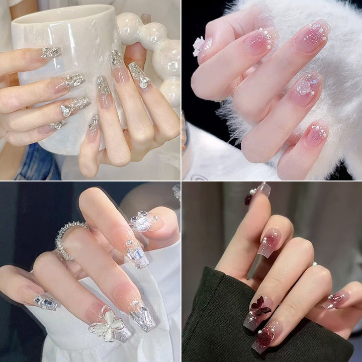 Creative Themed Press-On Nail Art Set Bowlift