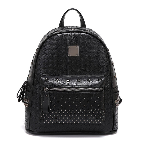 Studded Leather Backpack Bowlift