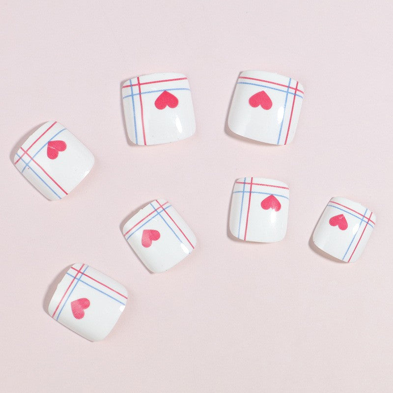 Artistic Floral Press-On Nail Art Set Bowlift