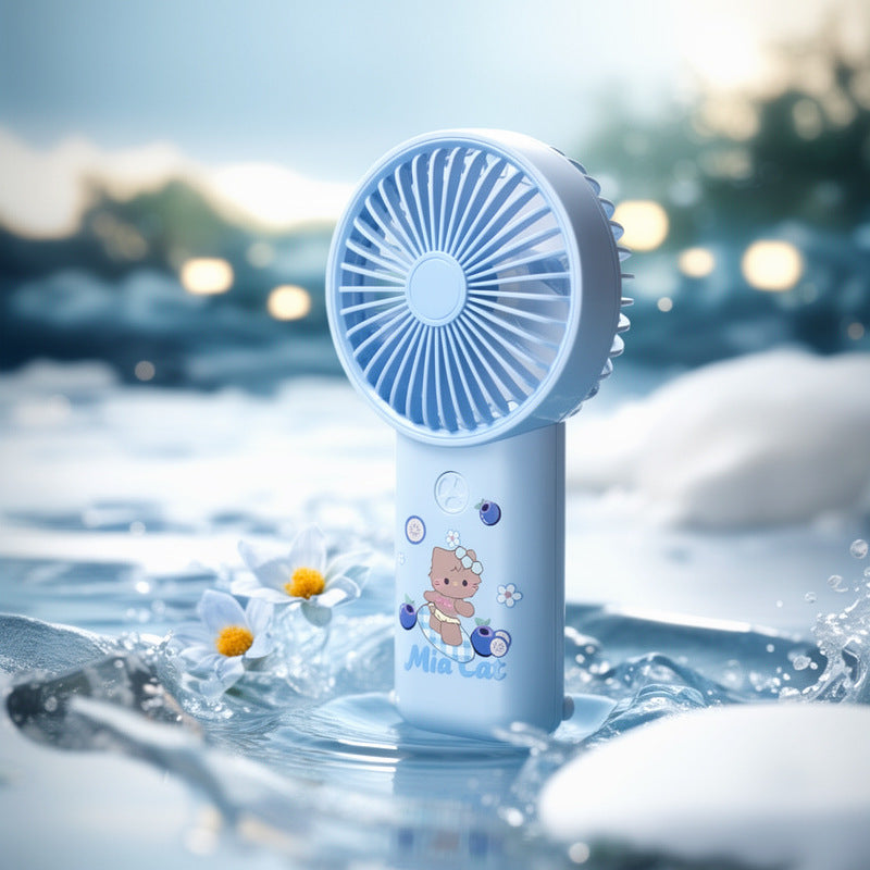 Ladies portable handheld fan with cute design Bowlift