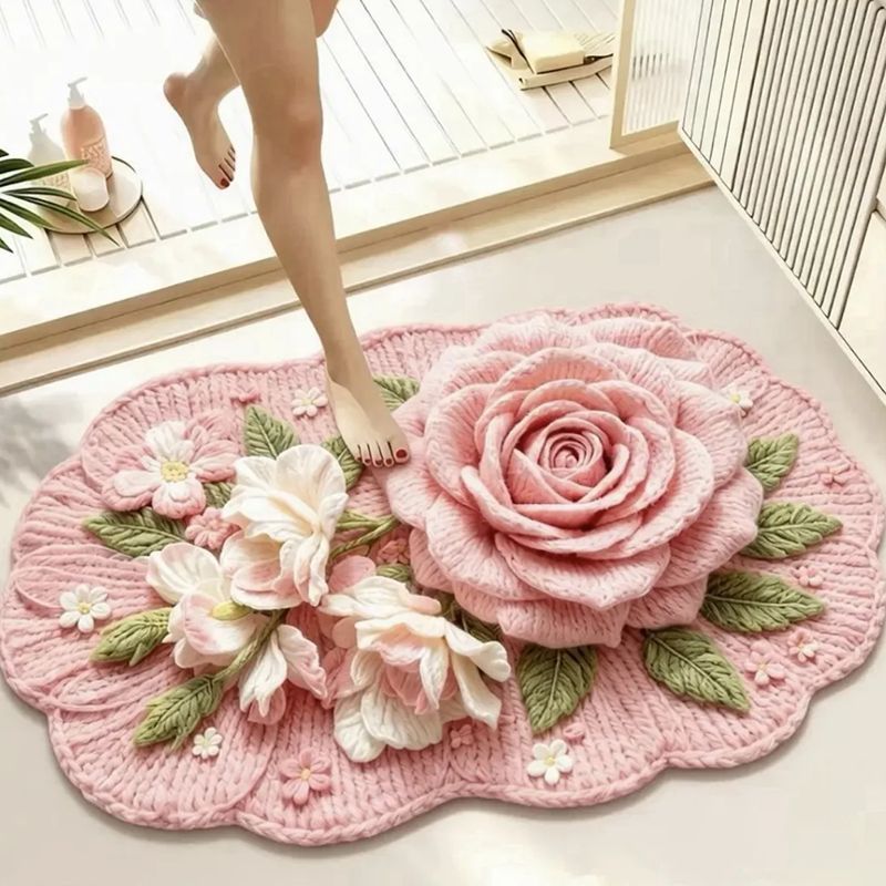 Cute Cat Theme Shower Mat