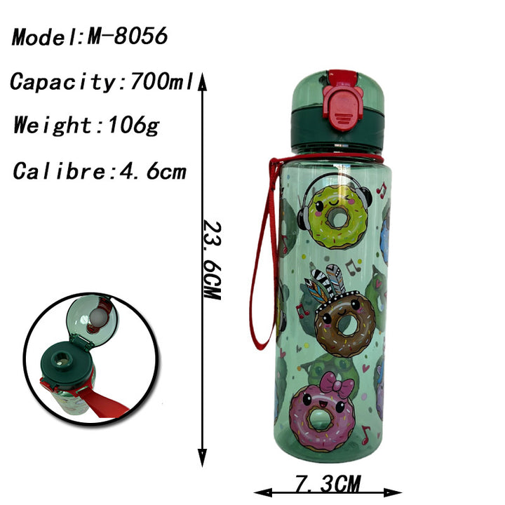 Ladies funny drinking bottle with motif print Bowlift