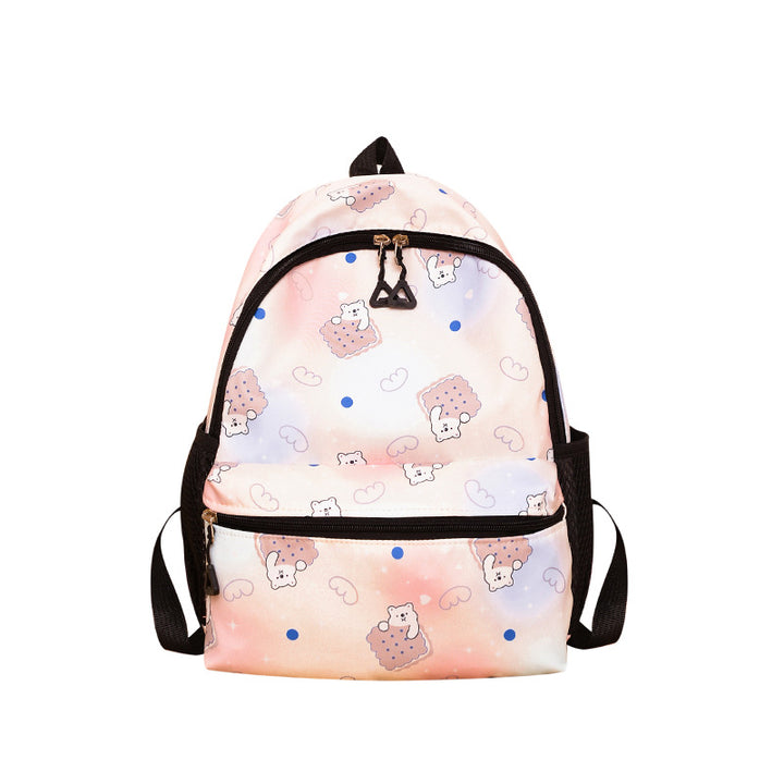 Cute Animal-Print School Backpack Bowlift