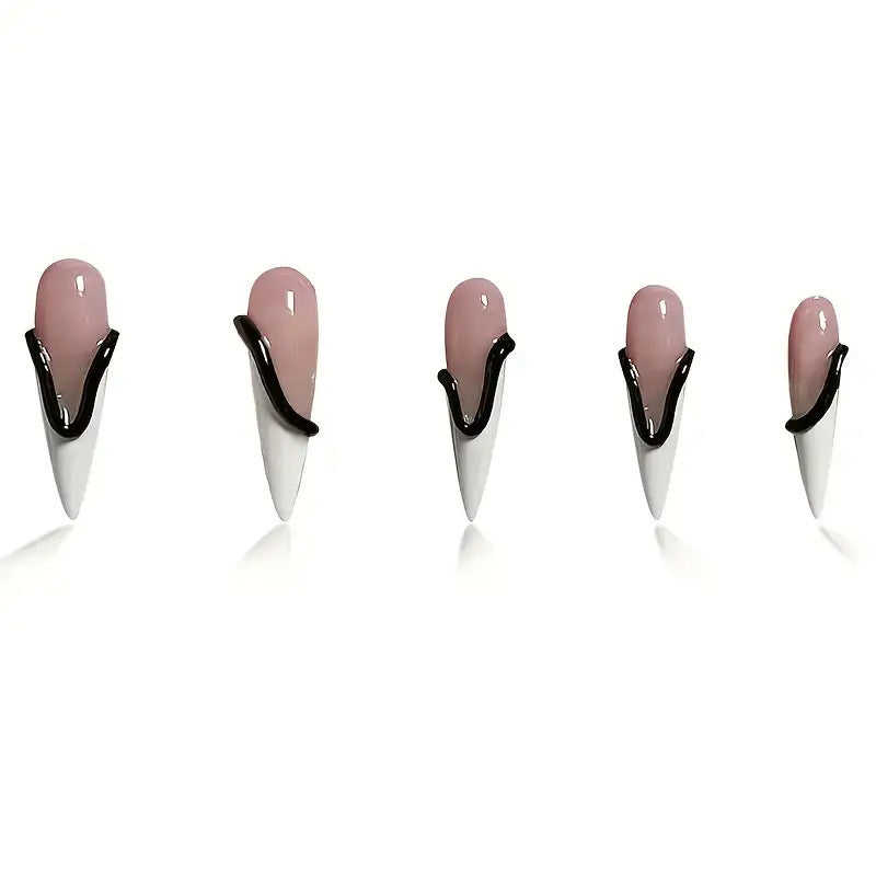 Artistic Stiletto Nail Extensions Bowlift