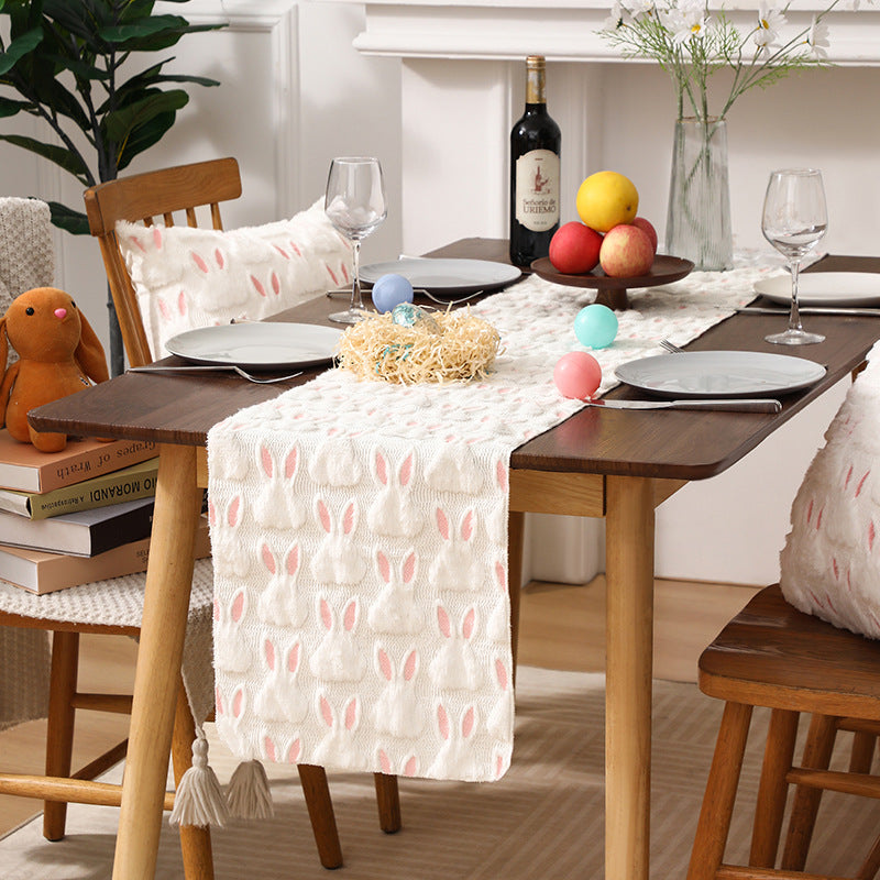 Bunny-Themed Decorative Table Runner
