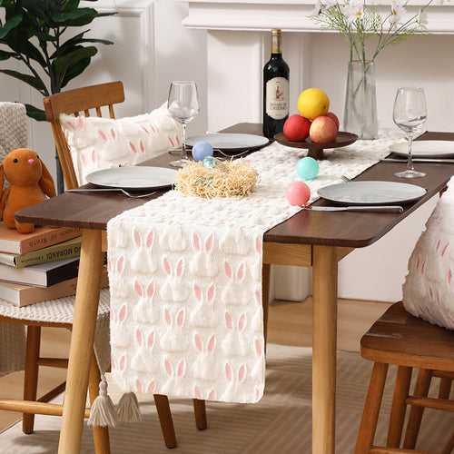 Bunny-Themed Decorative Table Runner