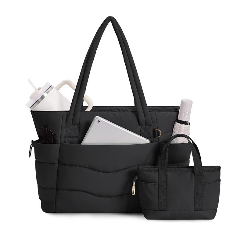Spacious everyday bag with removable organizer Bowlift