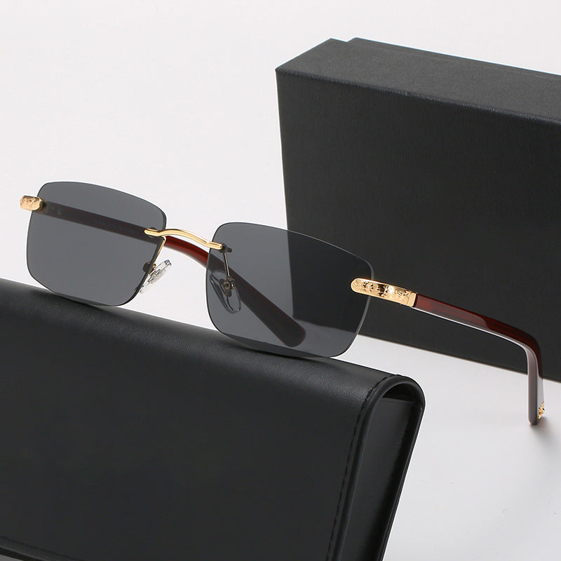 Women's fashionable half-frame glasses with comfortable nose pads and elegant design Bowlift
