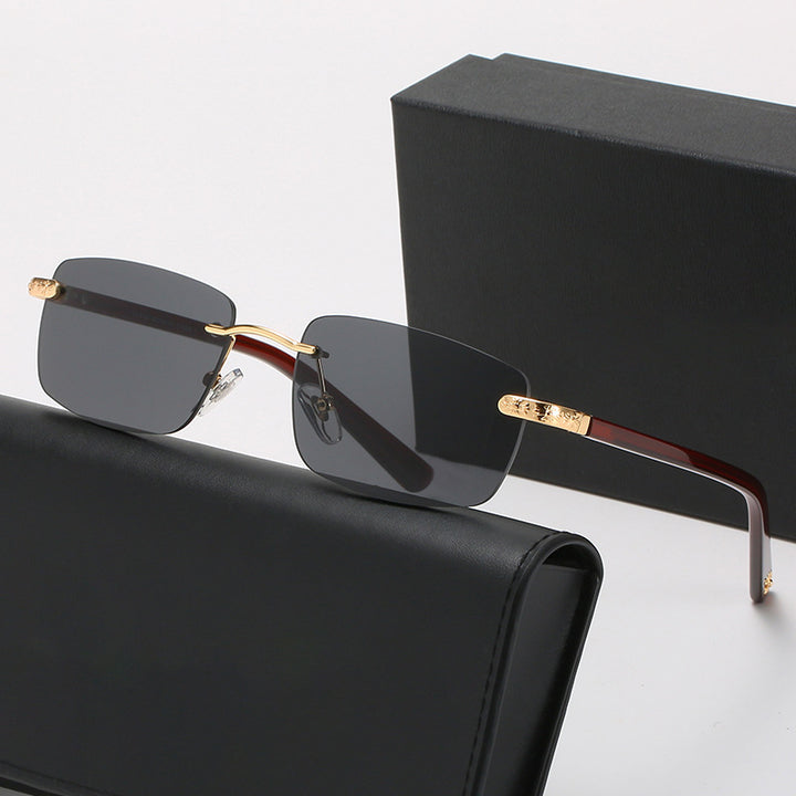 Women's fashionable half-frame glasses with comfortable nose pads and elegant design Bowlift