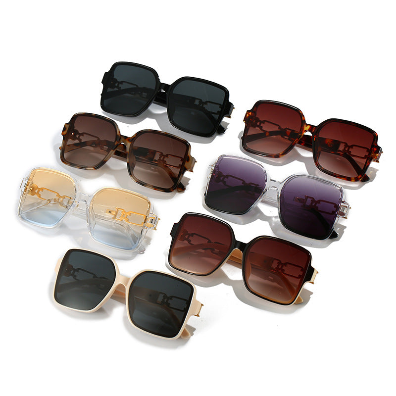 Ladies stylish square sunglasses with luxurious hinge design Bowlift