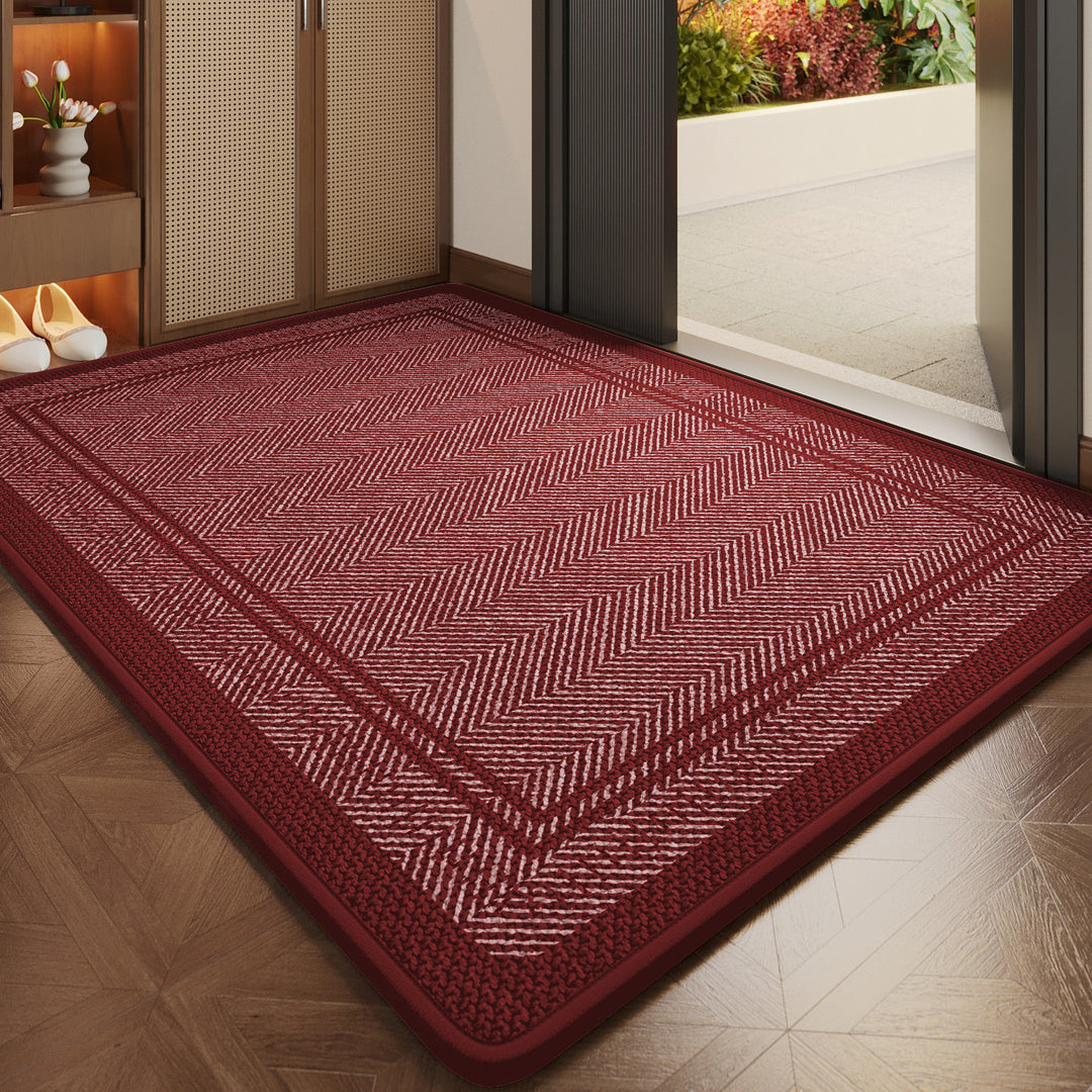 Herringbone Patterned Indoor Entry Mat Bowlift
