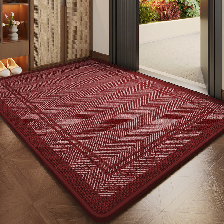 Herringbone Patterned Indoor Entry Mat Bowlift