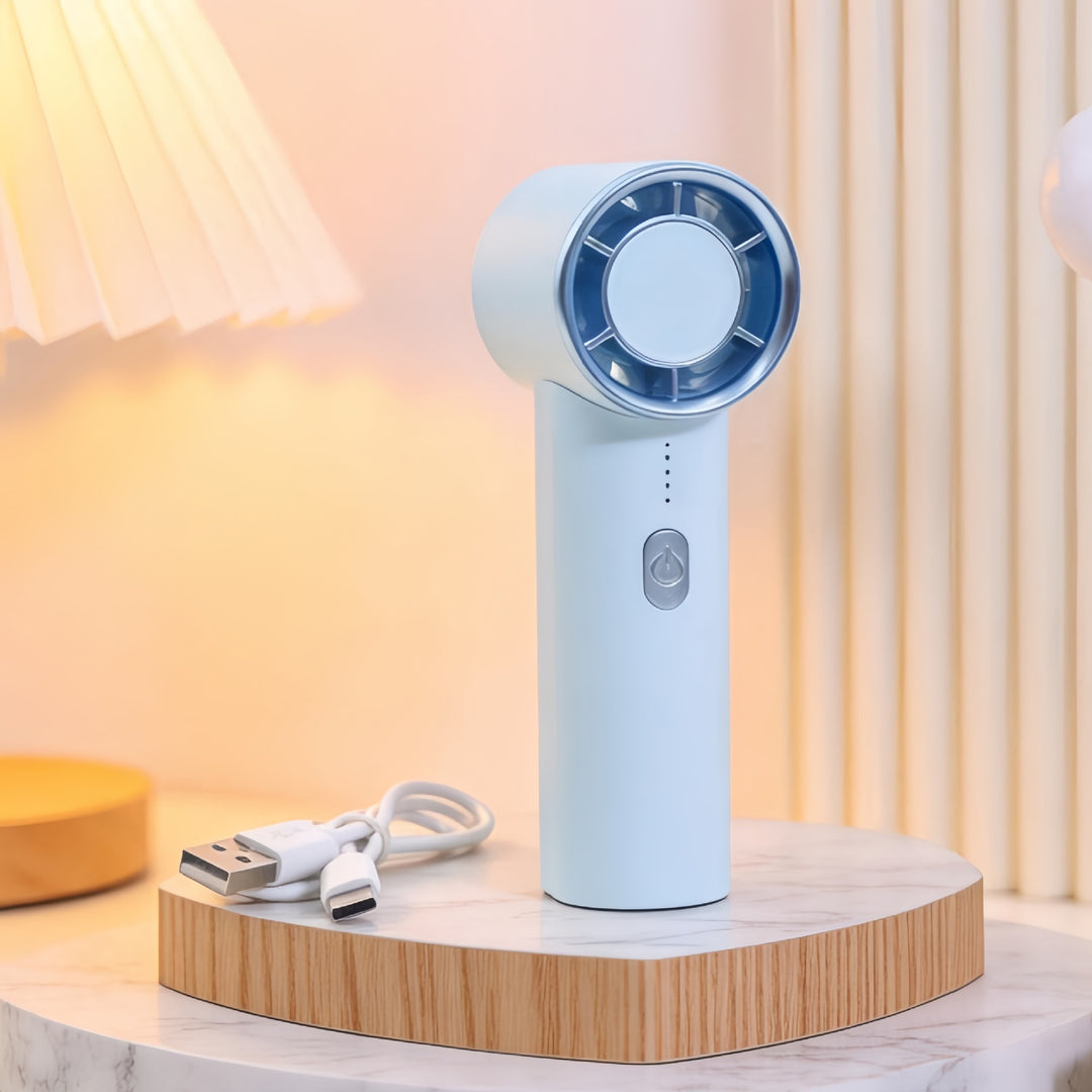 Women's portable mini fan with ergonomic design Bowlift