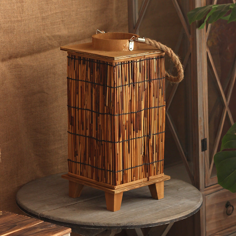 Handcrafted lantern made of natural material Bowlift