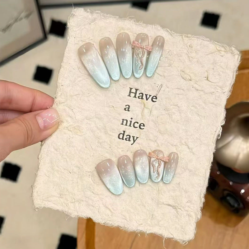 Elegant Artificial Nail Set Bowlift