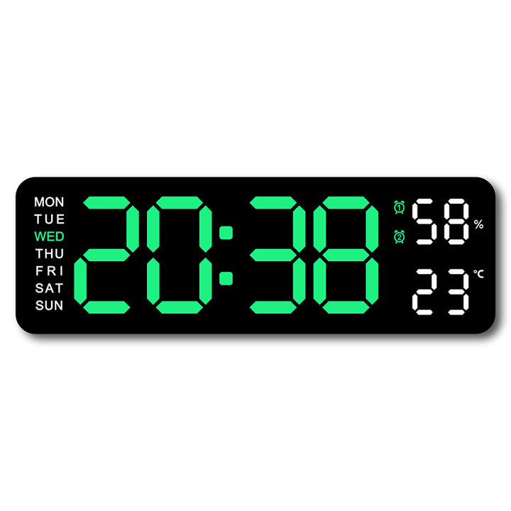 Digital alarm clock with room temperature and humidity display Bowlift