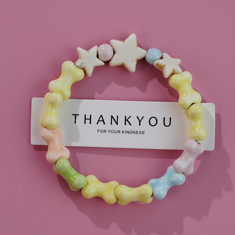 Heart-Shaped Beaded Bracelet Bowlift