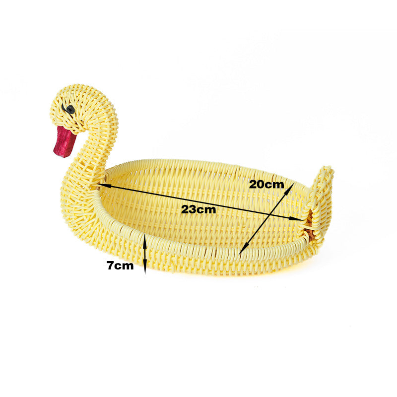 Decorative Wicker Duck Bowlift