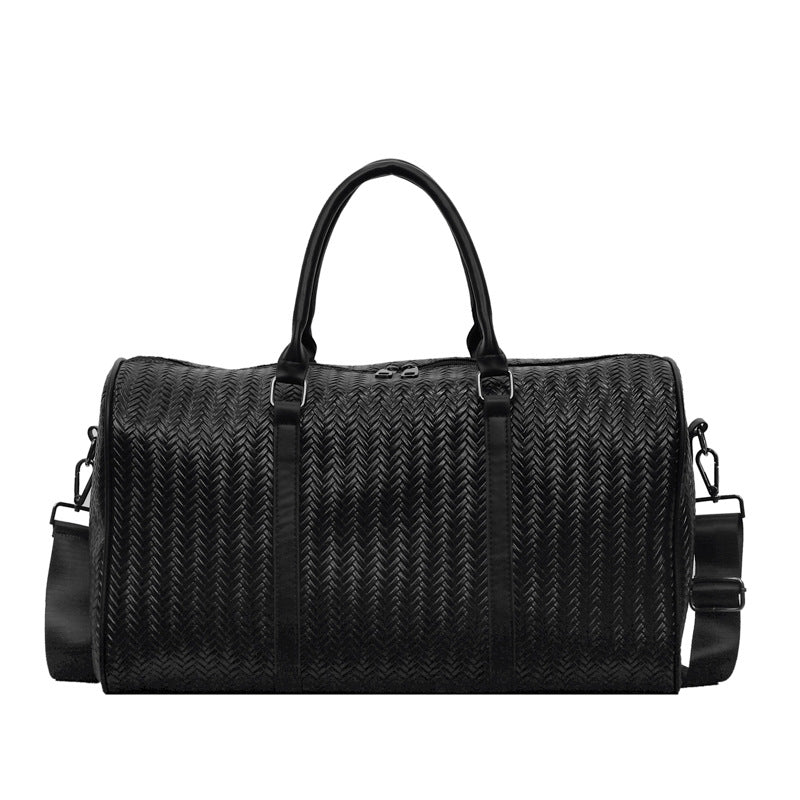 Sporty travel bag in modern basket pattern Bowlift
