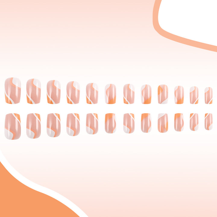 Artistic Acrylic Nail Set Bowlift