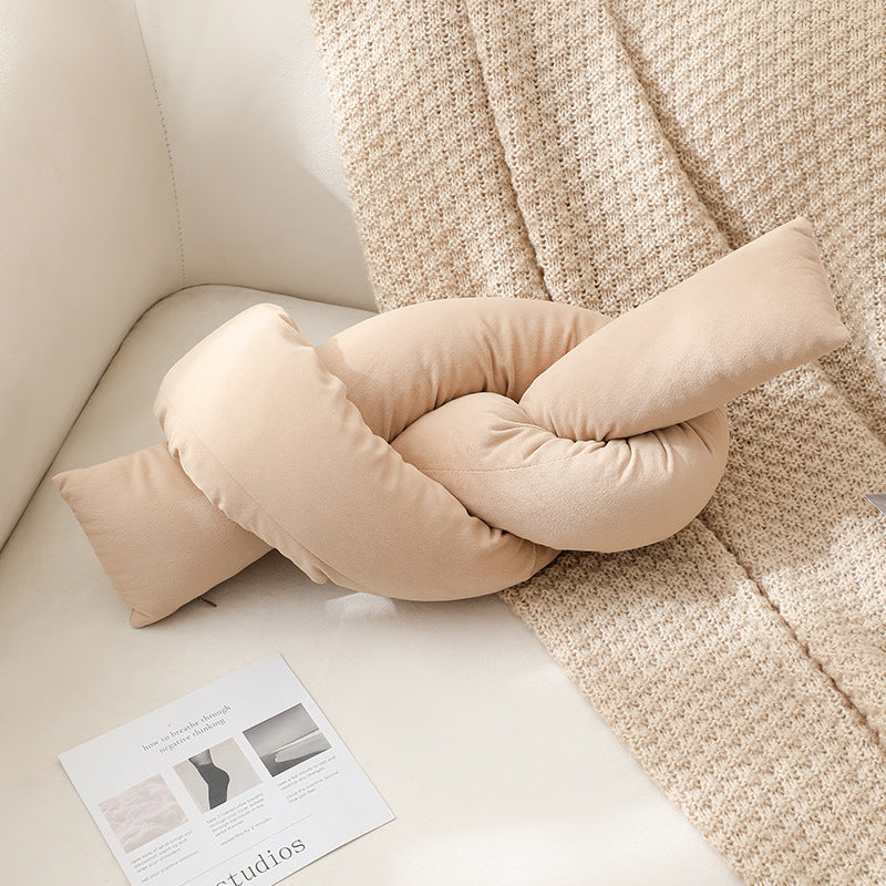 Soft Knotted Decorative Pillow