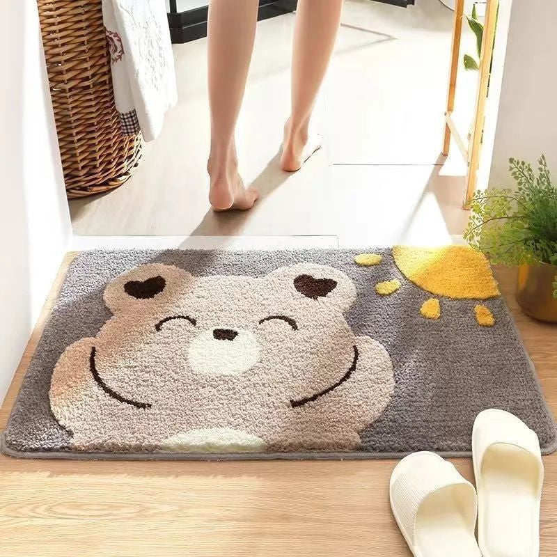 Cute Cat-Themed Bath Mat