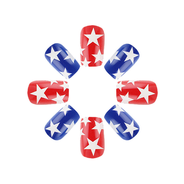 Patriotic Themed Press-On Nails Bowlift