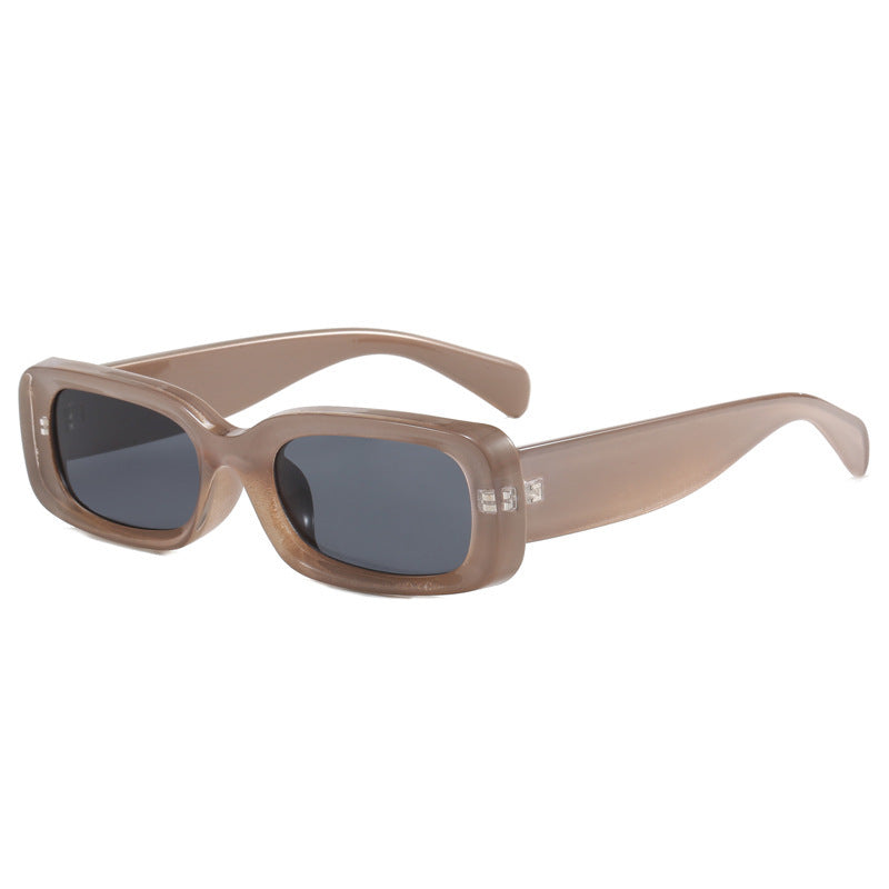 Women's fashionable sunglasses with rectangular style and UV protection Bowlift