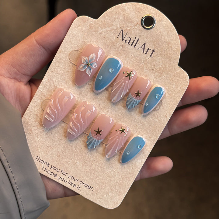 Decorative Press-On Nail Art Set Bowlift 1787294254