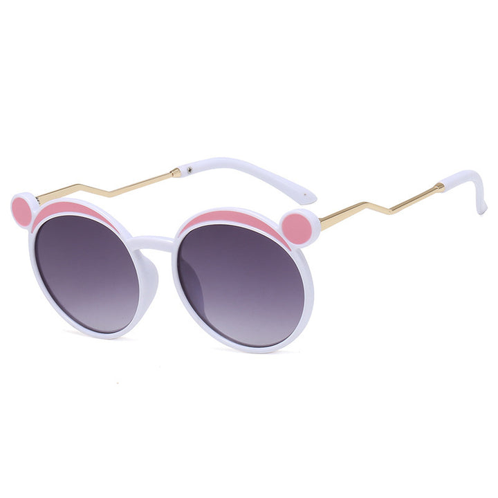 Women Fashion-Round Sunglasses with Innovative Frame and Colored Lenses Bowlift