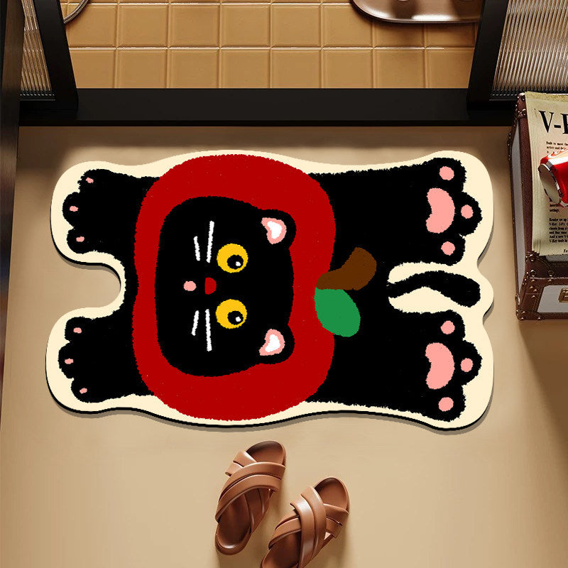 Playful Hamburger-Themed Bath Mat Bowlift
