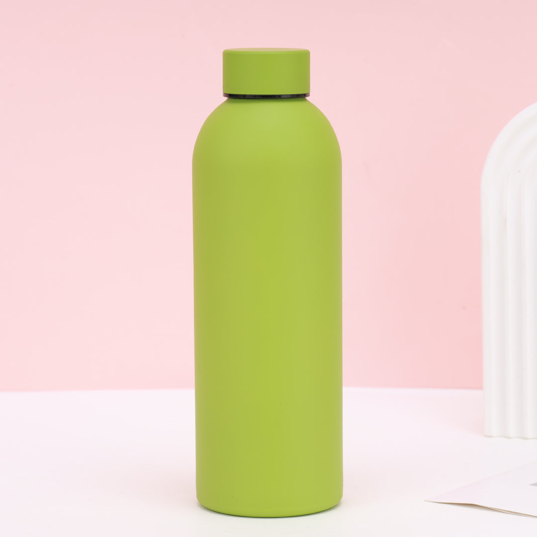 Double-Wall Insulated Stainless Steel Vacuum Bottle with Matte Silicone Sleeve Bowlift