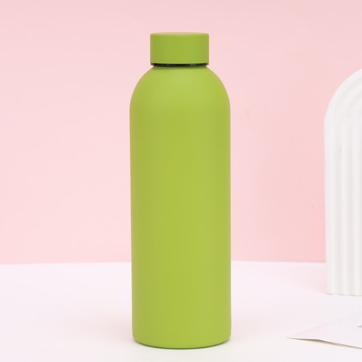 Double-Wall Insulated Stainless Steel Vacuum Bottle with Matte Silicone Sleeve Bowlift