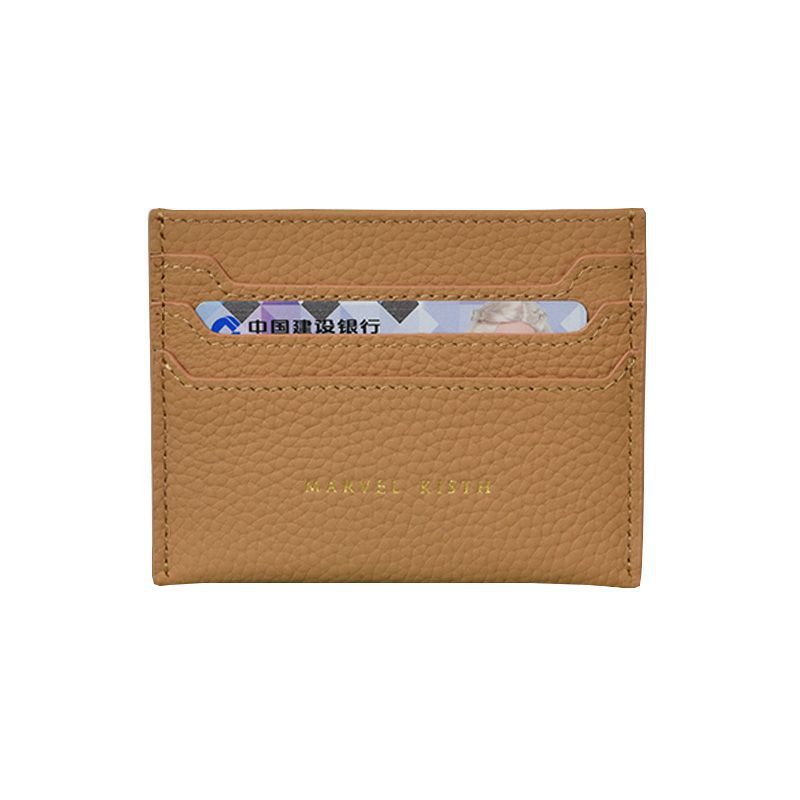 Textured Leather Card Holder Bowlift