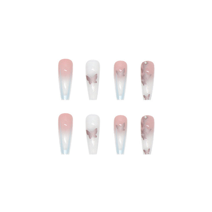 Nail art set with stylish butterfly decorations Bowlift