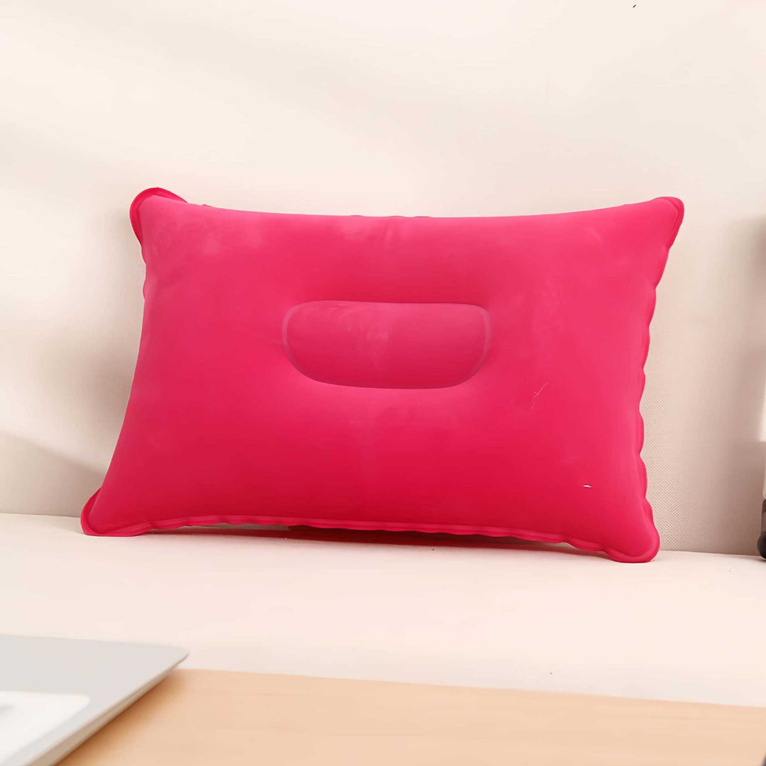 Ergonomic Inflatable Travel Pillow with Head Cradle Bowlift