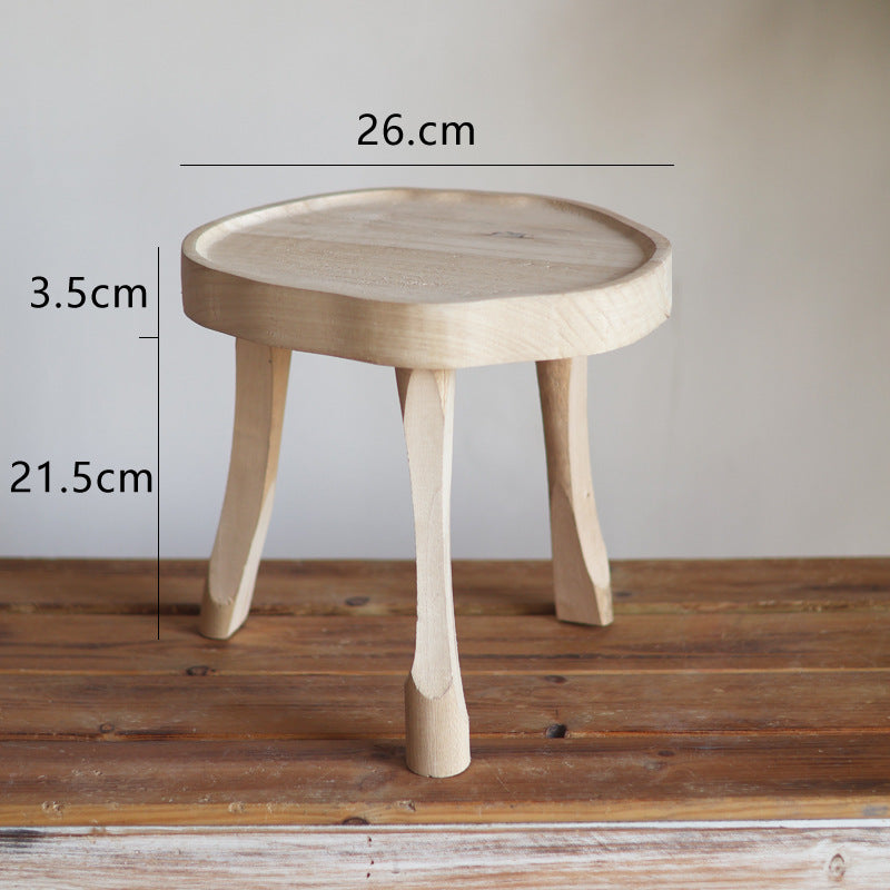 Modern wooden footstool Bowlift