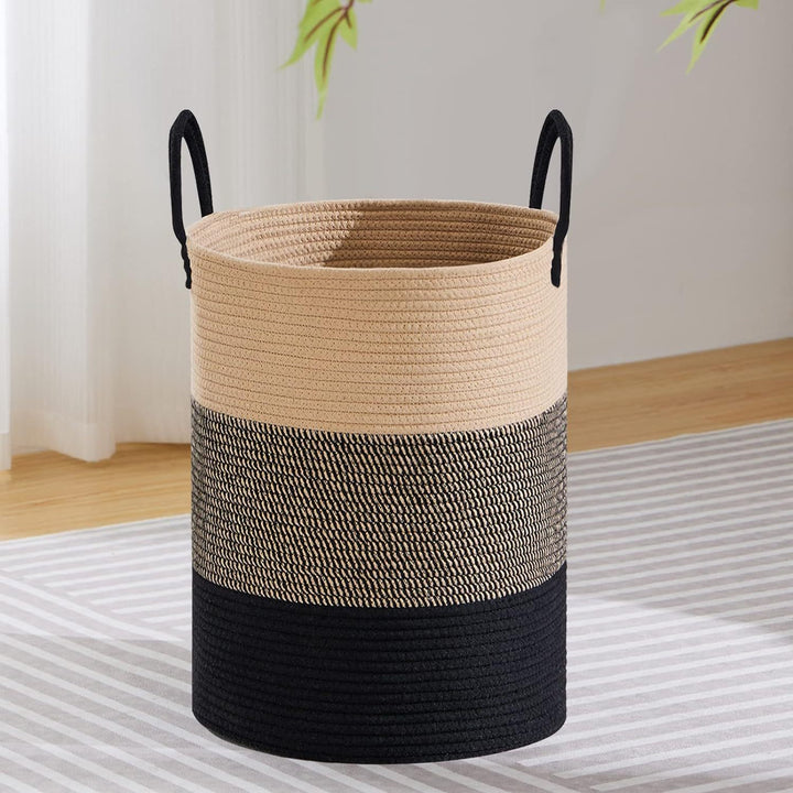 Women's decorative storage basket with two practical handles Bowlift
