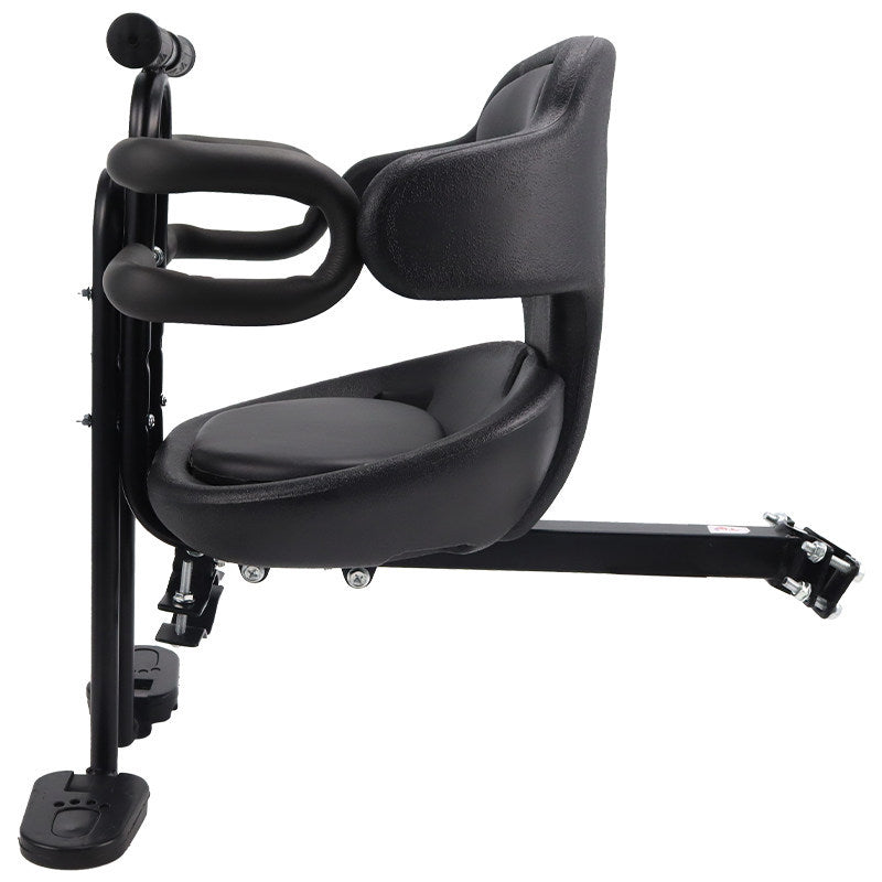 Front Mounted Toddler Bike Seat with Padded Safety Harness Adjustable Frame Mount Bowlift